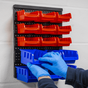 Sealey TPS1569WM Wall Mounting Bin Storage System with 15 Bins - TPS1569WM - Sealey Tools UK - Trade Counter Direct