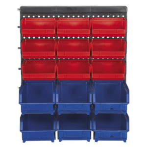 Sealey TPS1569WM Wall Mounting Bin Storage System with 15 Bins - TPS1569WM - Sealey Tools UK - Trade Counter Direct