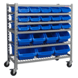 Sealey TPS22 Mobile Bin Storage System with 22 Bins - TPS22 - Sealey Tools UK - Trade Counter Direct