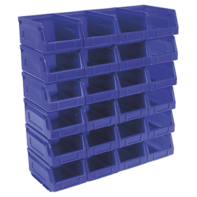 Sealey TPS224B Plastic Storage Bin 105 x 165 x 85mm - Blue Pack of 24 - TPS224B - Sealey Tools UK - Trade Counter Direct