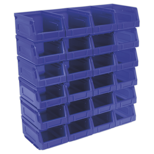 Sealey TPS224B Plastic Storage Bin 105 x 165 x 85mm - Blue Pack of 24 - TPS224B - Sealey Tools UK - Trade Counter Direct