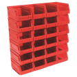 Sealey TPS224R Plastic Storage Bin 105 x 165 x 85mm, Red - Pack of 24 - TPS224R - Sealey Tools UK - Trade Counter Direct