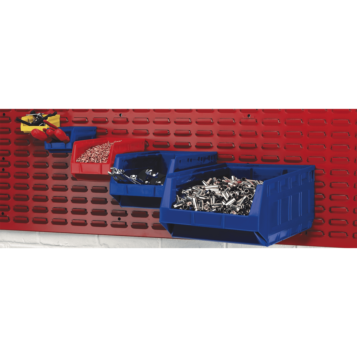 Sealey TPS3 Plastic Storage Bin 150 x 240 x 130mm, Blue - Pack of 38 - TPS3 - Sealey Tools UK - Trade Counter Direct