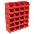 Sealey TPS324R Plastic Storage Bin 150 x 240 x 130mm, Red - Pack of 24 - TPS324R - Sealey Tools UK - Trade Counter Direct