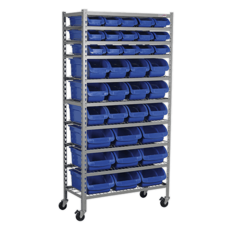 Sealey TPS36 Mobile Bin Storage System 36 Bins - TPS36 - Sealey Tools UK - Trade Counter Direct