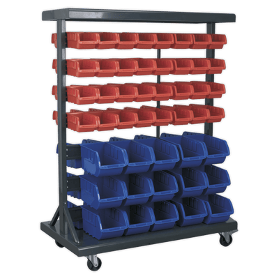 Sealey TPS94 Mobile Bin Storage System with 94 Bins - TPS94 - Sealey Tools UK - Trade Counter Direct
