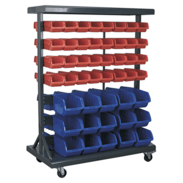 Sealey TPS94 Mobile Bin Storage System with 94 Bins - TPS94 - Sealey Tools UK - Trade Counter Direct