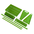 Sealey TSK01HV Tool Storage Organizer Set 9pc - Hi - Vis Green - TSK01HV - Sealey Tools UK - Trade Counter Direct