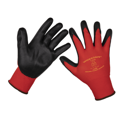 Sealey TSP125L/6 Worksafe® Nitrile Foam Gloves, Large - Pack of 6 Pairs - TSP125L/6 - Sealey Tools UK - Trade Counter Direct