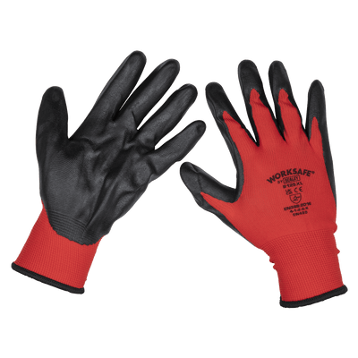 Sealey TSP125XL/6 Worksafe® Nitrile Palm Gloves, X-Large - Pack of 6 Pairs - TSP125XL/6 - Sealey Tools UK - Trade Counter Direct