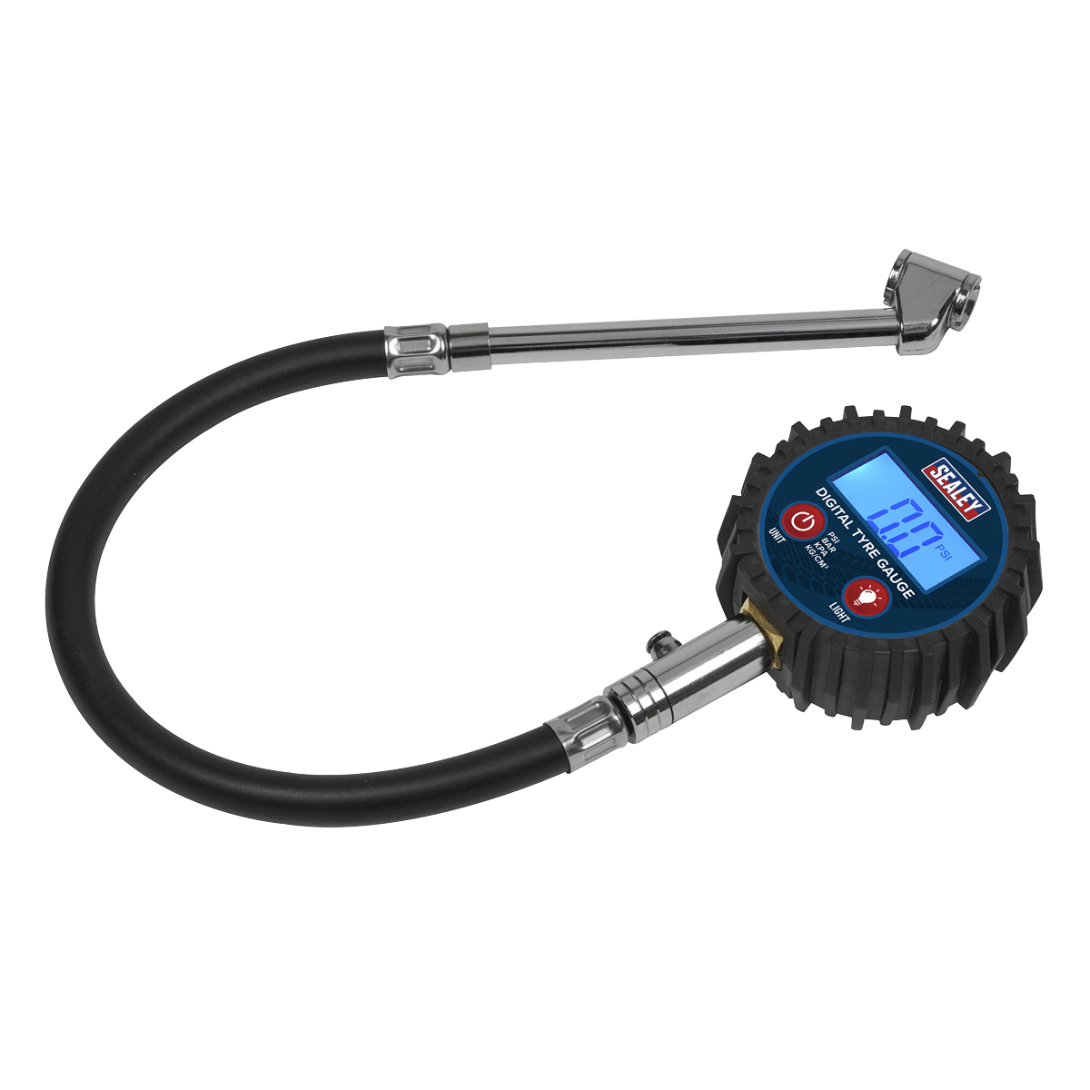 Sealey TST003 Digital Tyre Pressure Gauge with Twin Push - On Connector - TST003 - Sealey Tools UK - Trade Counter Direct
