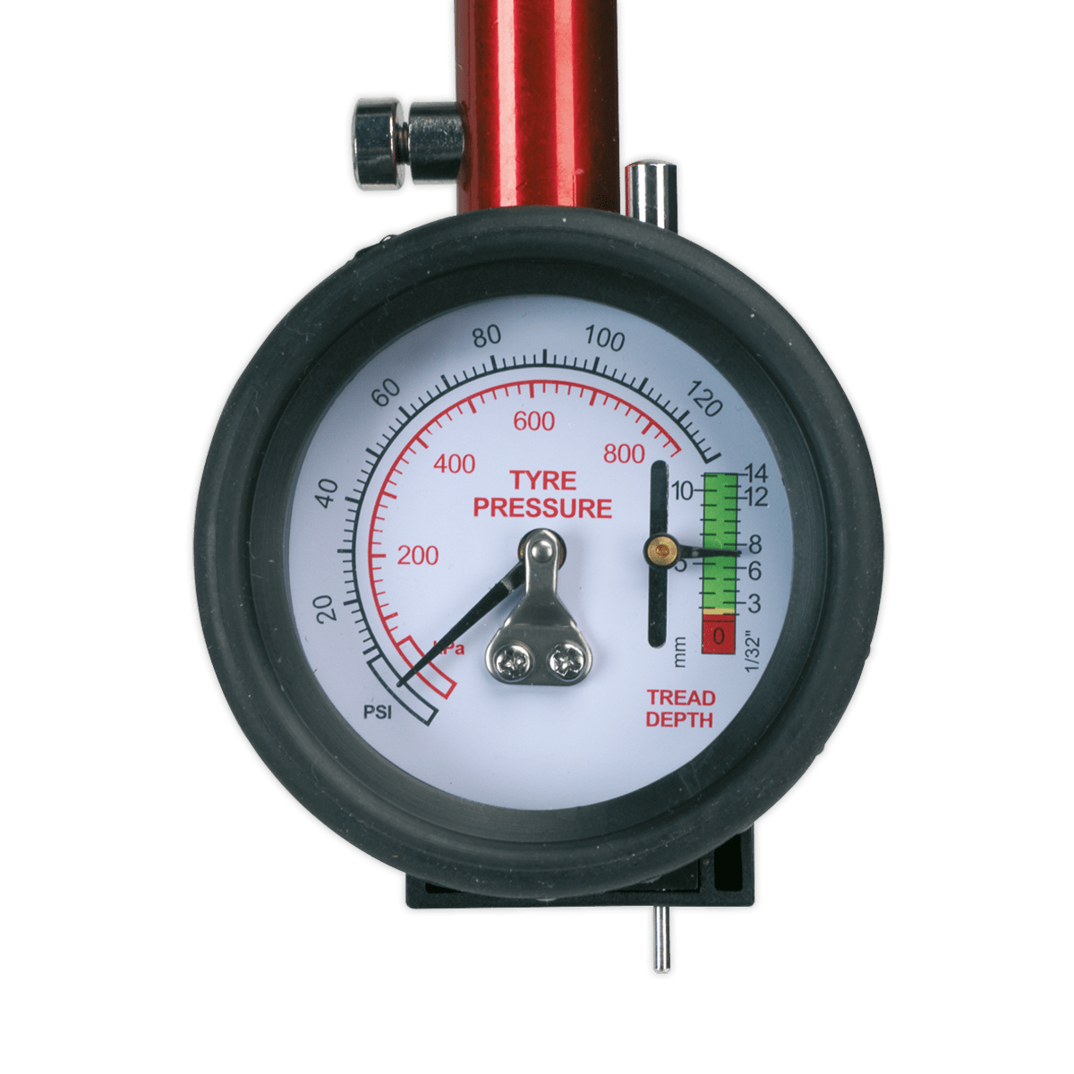 Sealey TSTPDG01 Tyre Pressure Gauge with Tyre Tread Depth Gauge 0-8bar(0-120psi) - TSTPDG01 - Sealey Tools UK - Trade Counter Direct