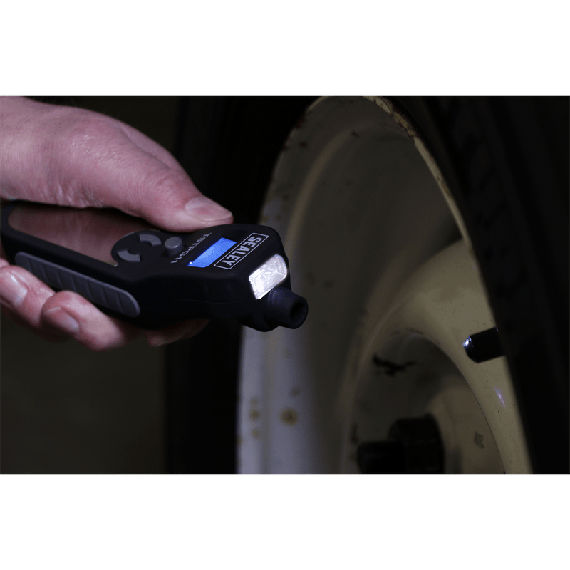 Sealey TSTPG11 Digital Tyre Pressure & Tread Depth Gauge - TSTPG11 - Sealey Tools UK - Trade Counter Direct