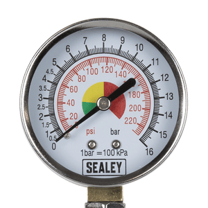 Sealey TSTPG34 Twin Connector Tyre Pressure Gauge - TSTPG34 - Sealey Tools UK - Trade Counter Direct