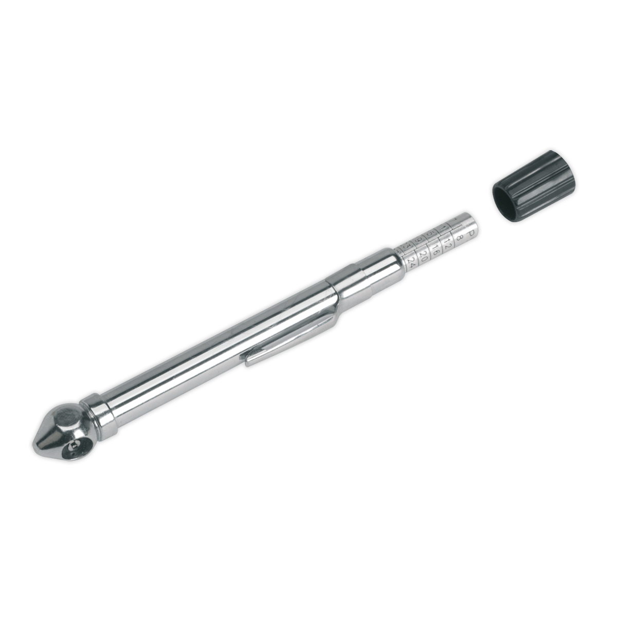 Sealey TSTPG9 Tyre Pressure Gauge with Pocket-Clip 6-50psi - TSTPG9 - Sealey Tools UK - Trade Counter Direct