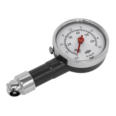 Sealey TST/PG97 Tyre Pressure Gauge Dial Type 0 - 4.5bar(0 - 60psi) - TST/PG97 - Sealey Tools UK - Trade Counter Direct