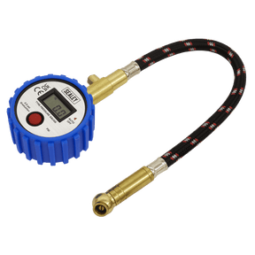 Sealey TST/PG981 Digital Tyre Pressure Gauge with Leader Hose & Quick Release - TST/PG981 - Sealey Tools UK - Trade Counter Direct