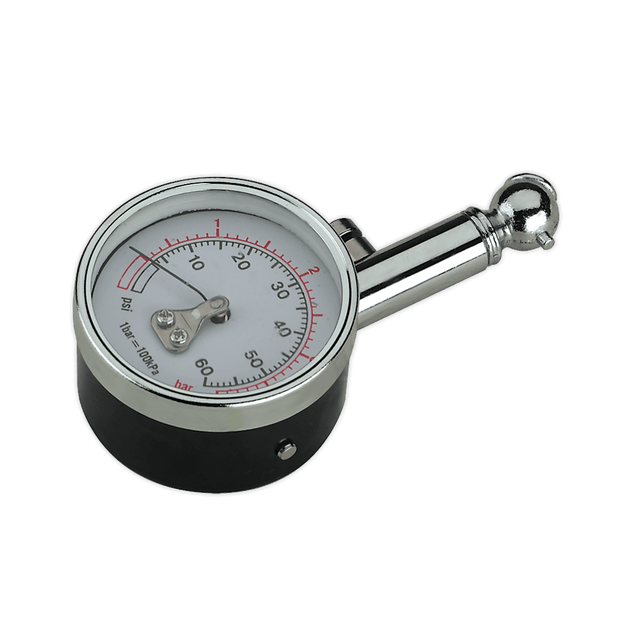 Sealey TST/PG99 Tyre Pressure Gauge 0 - 4bar(0 - 60psi) - TST/PG99 - Sealey Tools UK - Trade Counter Direct