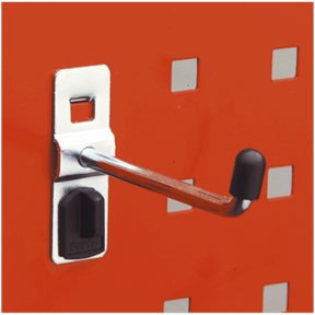 Sealey TTS16 Single Prong Hook 6 x 50mm Vertical End Pack of 5 - TTS16 - Sealey Tools UK - Trade Counter Direct