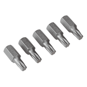 Sealey TX40S5 TRX - Star* T40 Bit Short Pack of 5 - TX40S5 - Sealey Tools UK - Trade Counter Direct