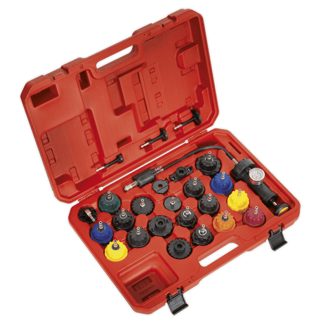 Sealey VS0011 Cooling System Pressure Test Kit 25pc - VS0011 - Sealey Tools UK - Trade Counter Direct