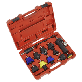 Sealey VS0013 Cooling System Pressure Test Kit 10pc - VS0013 - Sealey Tools UK - Trade Counter Direct