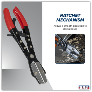 Sealey VS0035 Ratchet Hose Clamp Pliers 250mm - VS0035 - Sealey Tools UK - Trade Counter Direct