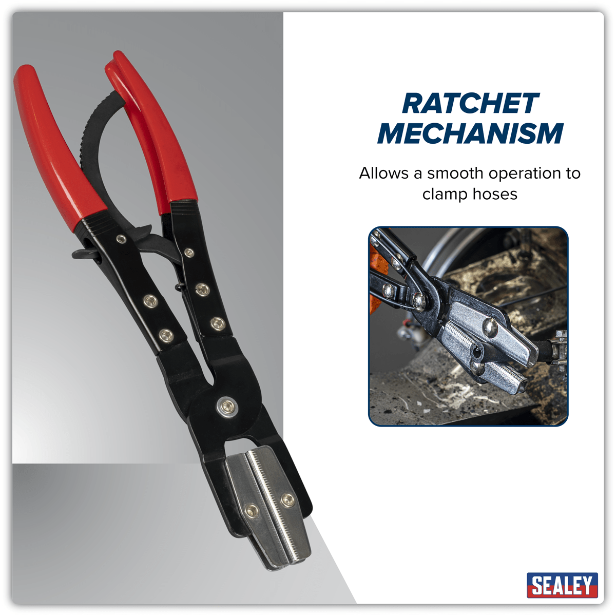 Sealey VS0036 Ratchet Hose Clamp Pliers 310mm - VS0036 - Sealey Tools UK - Trade Counter Direct