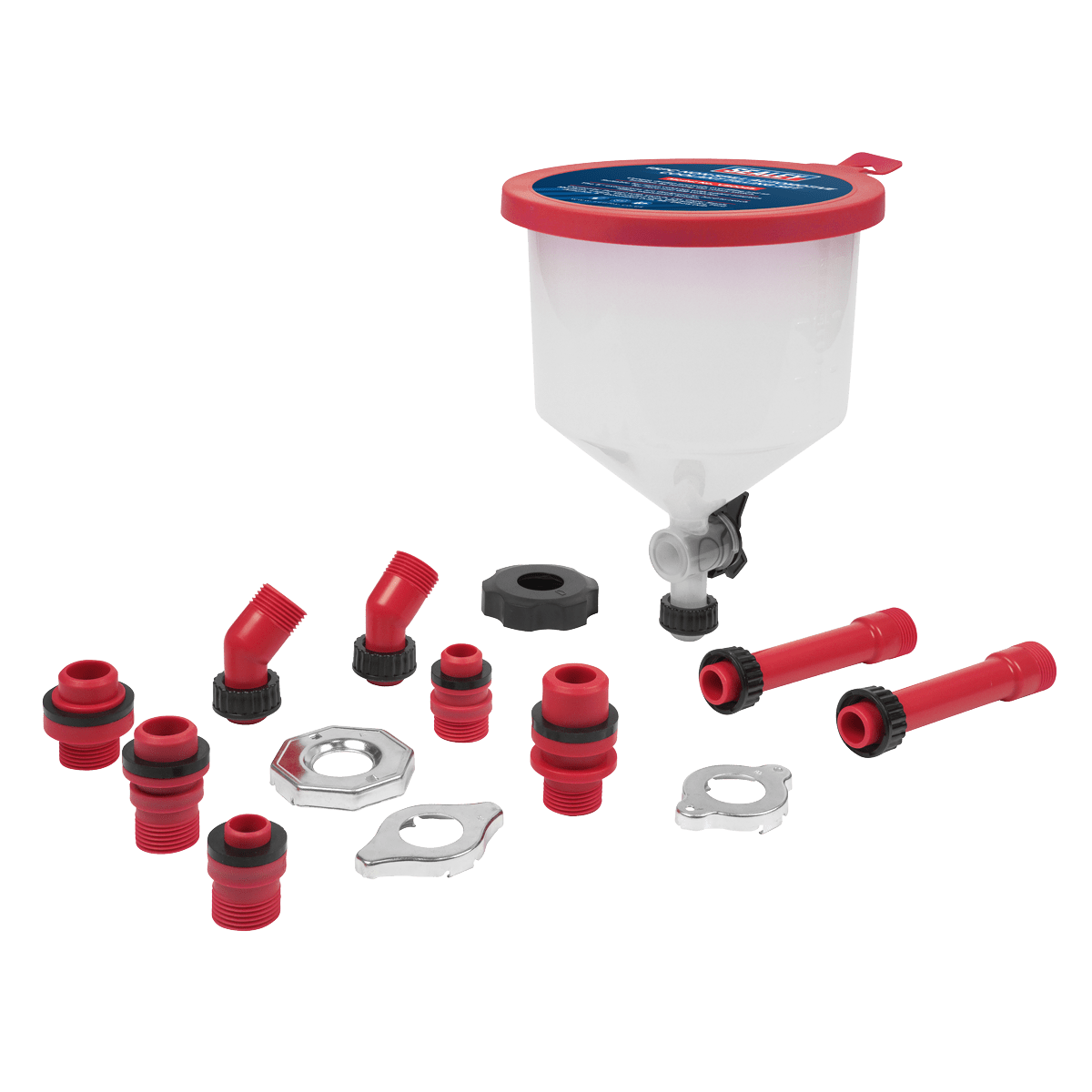 Sealey VS0045 Non-Spill Automotive Coolant Filling Set 15pc - VS0045 - Sealey Tools UK - Trade Counter Direct