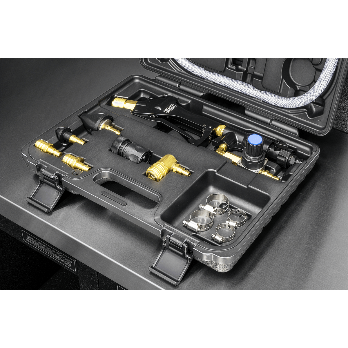 Sealey VS0055 Pulsating Cooling System Flush Tool Set - VS0055 - Sealey Tools UK - Trade Counter Direct