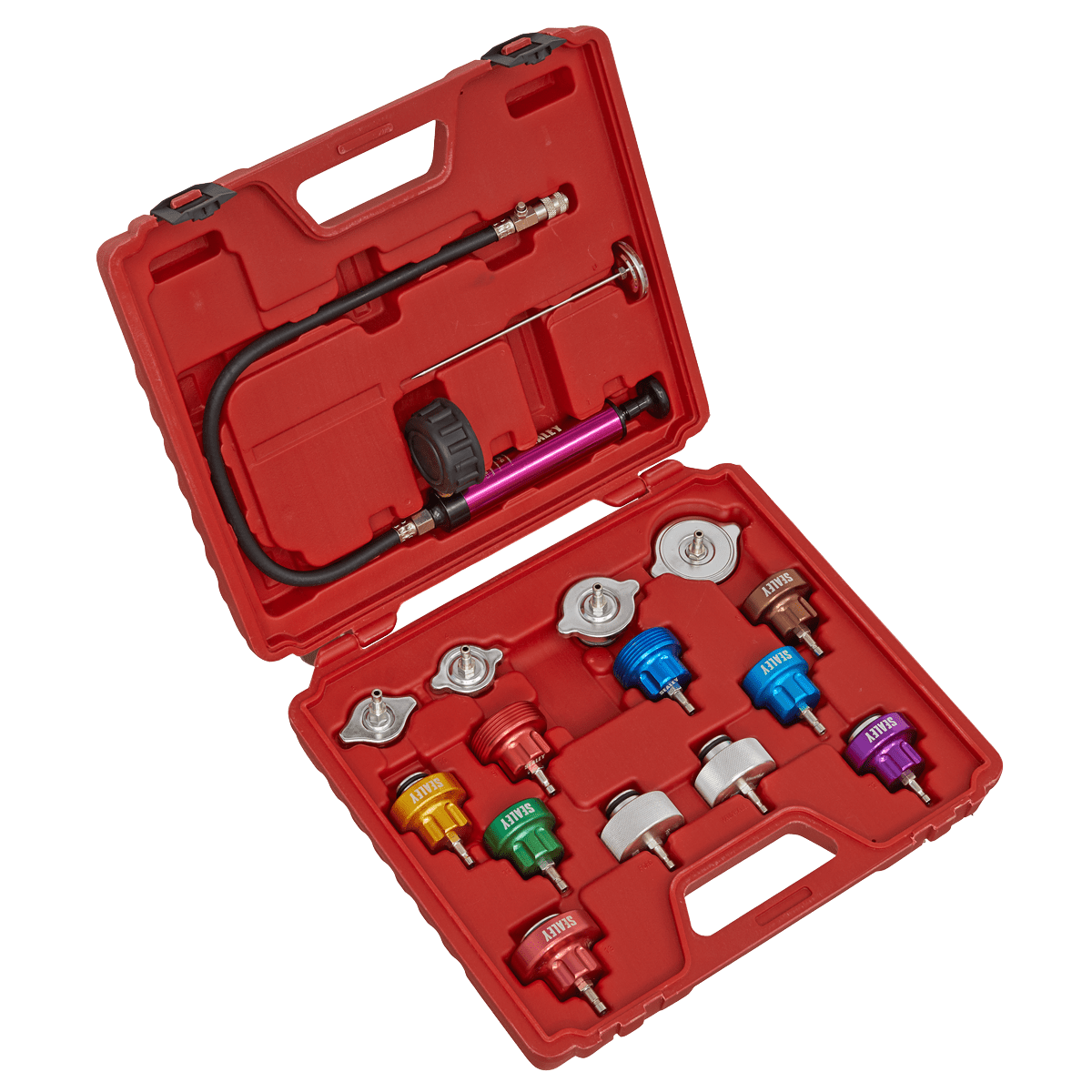 Sealey VS006 Cooling System Pressure Test Kit 16pc - VS006 - Sealey Tools UK - Trade Counter Direct