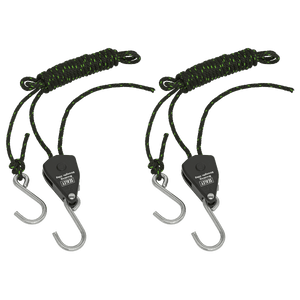 Sealey VS0118 Ratchet Parts Hanger/Tie Down with S-Shaped Hooks 2m - Pack of 2 - VS0118 - Sealey Tools UK - Trade Counter Direct