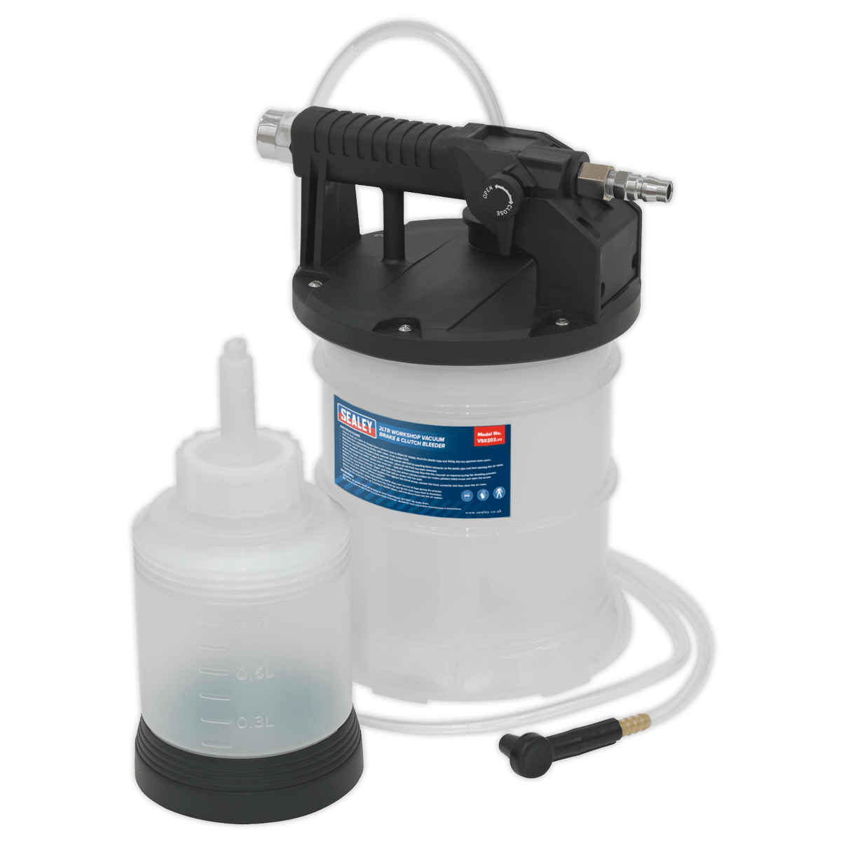 Sealey VS0203 Workshop Vacuum Brake & Clutch Bleeder 2L - VS0203 - Sealey Tools UK - Trade Counter Direct