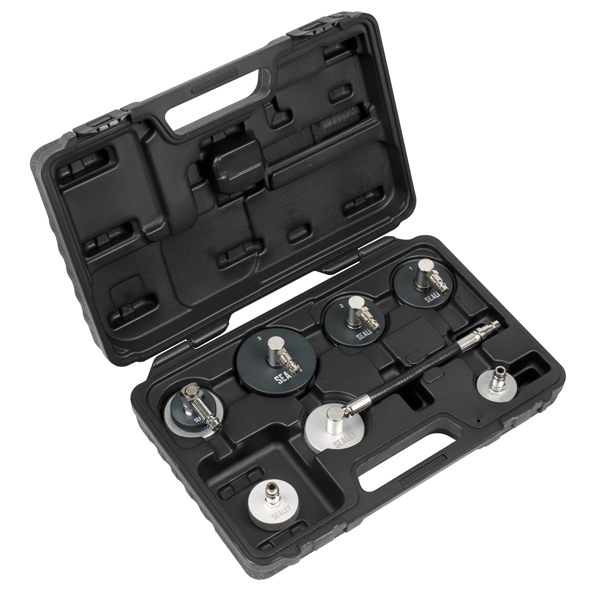 Sealey VS0204C Brake & Clutch Pressure Bleeder Cap Set 7pc - VS0204C - Sealey Tools UK - Trade Counter Direct