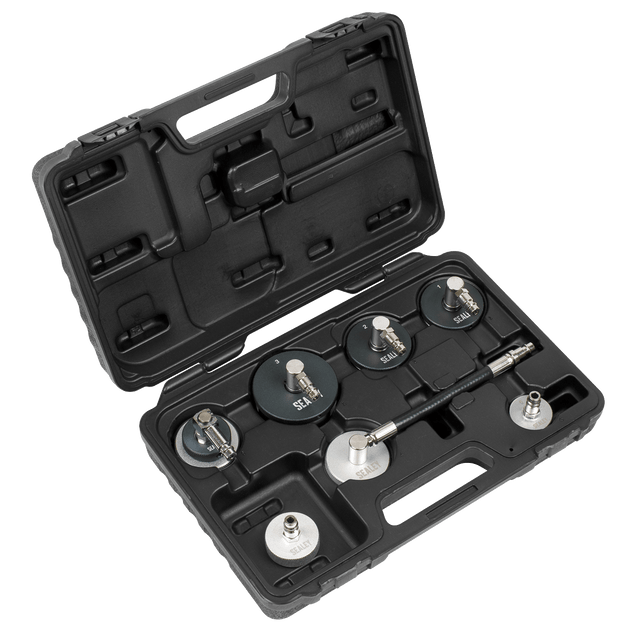Sealey VS0204C Brake & Clutch Pressure Bleeder Cap Set 7pc - VS0204C - Sealey Tools UK - Trade Counter Direct