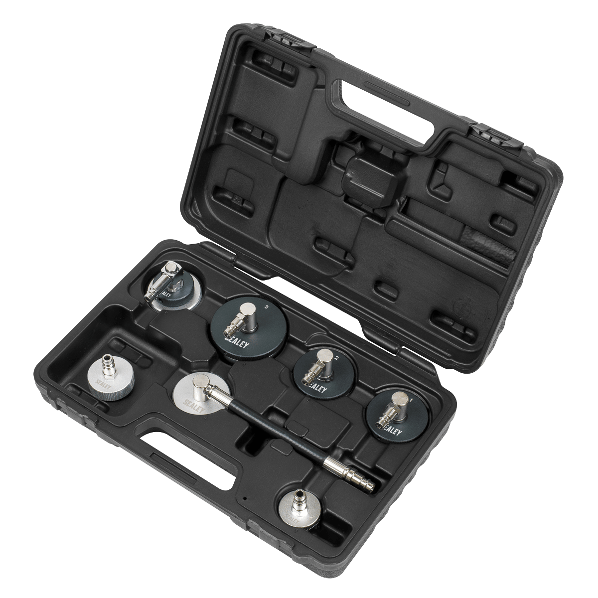 Sealey VS0204C Brake & Clutch Pressure Bleeder Cap Set 7pc - VS0204C - Sealey Tools UK - Trade Counter Direct
