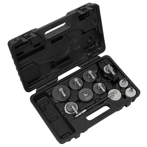 Sealey VS0204D Brake & Clutch Pressure Bleeder Cap Set 10pc - VS0204D - Sealey Tools UK - Trade Counter Direct