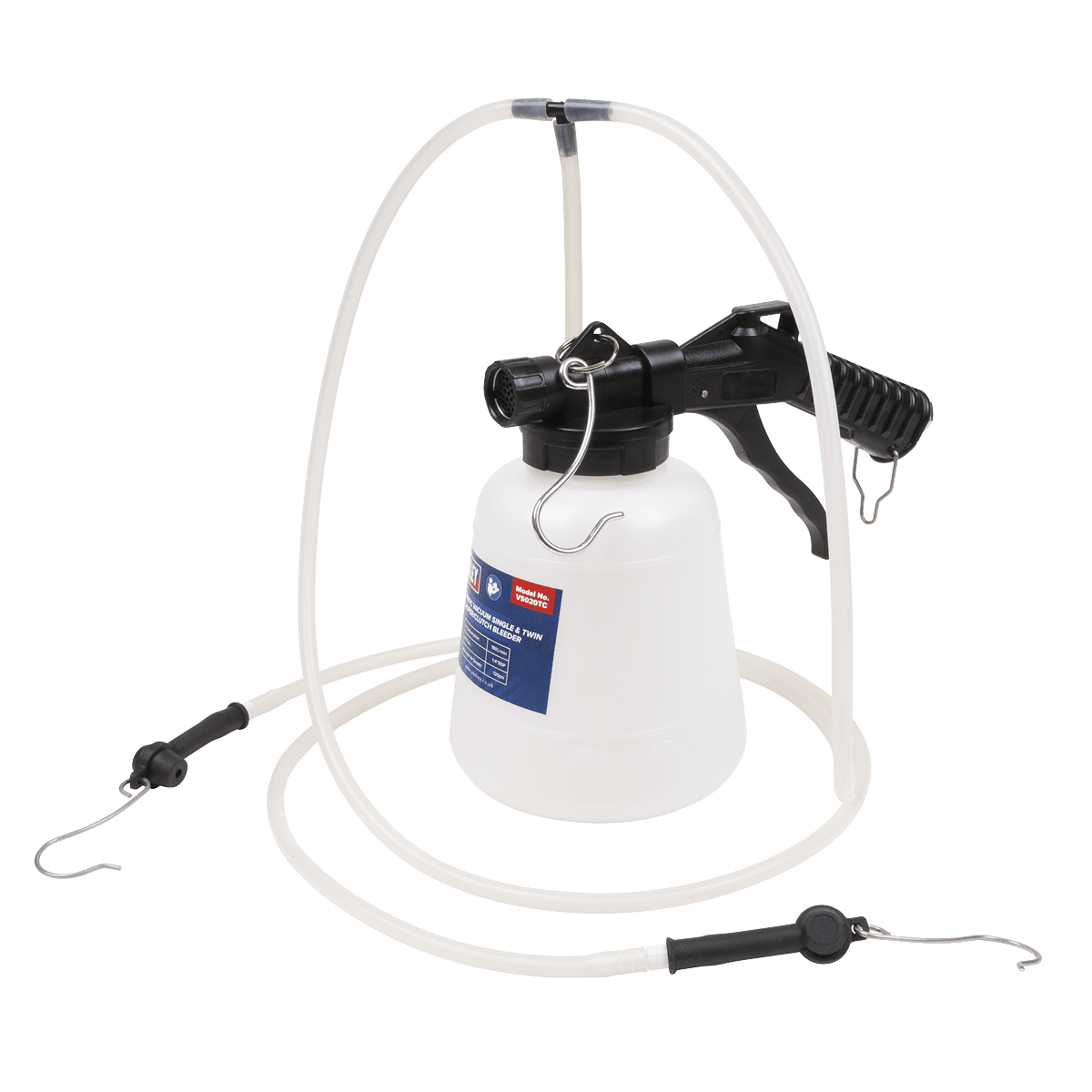 Sealey VS020TC Brake Caliper/Clutch Bleeder 1L Pneumatic Vacuum Single & Twin - VS020TC - Sealey Tools UK - Trade Counter Direct