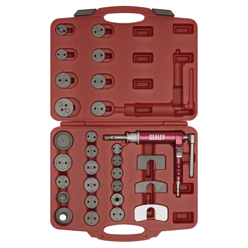 Sealey VS0286 Air Operated Brake Piston Wind-Back Tool Kit 29pc - VS0286 - Sealey Tools UK - Trade Counter Direct