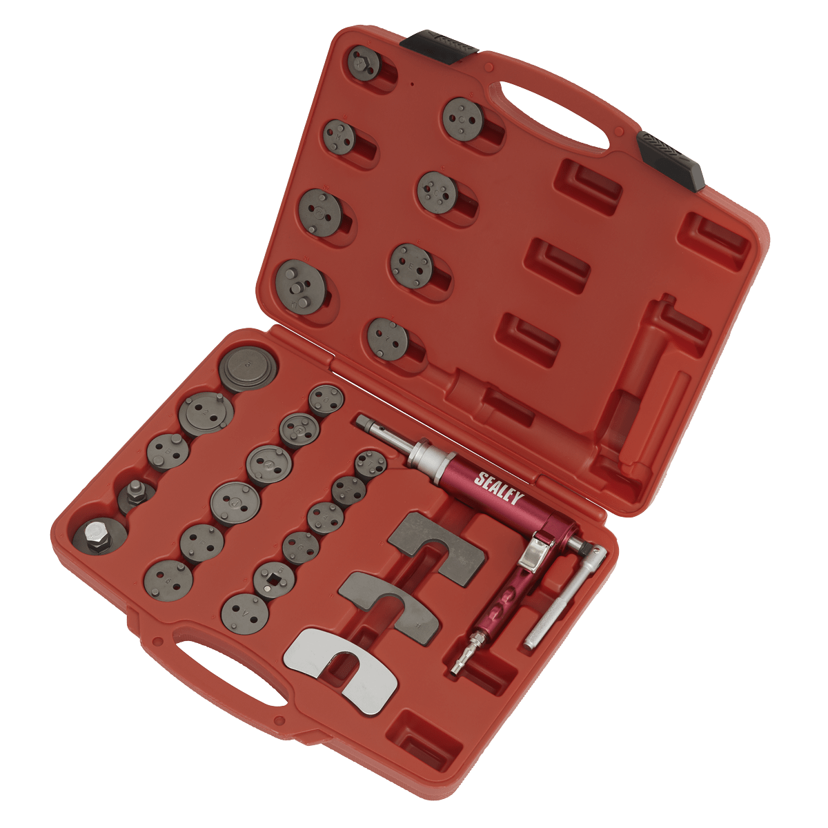 Sealey VS0286 Air Operated Brake Piston Wind-Back Tool Kit 29pc - VS0286 - Sealey Tools UK - Trade Counter Direct