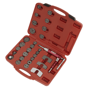 Sealey VS0286 Air Operated Brake Piston Wind-Back Tool Kit 29pc - VS0286 - Sealey Tools UK - Trade Counter Direct