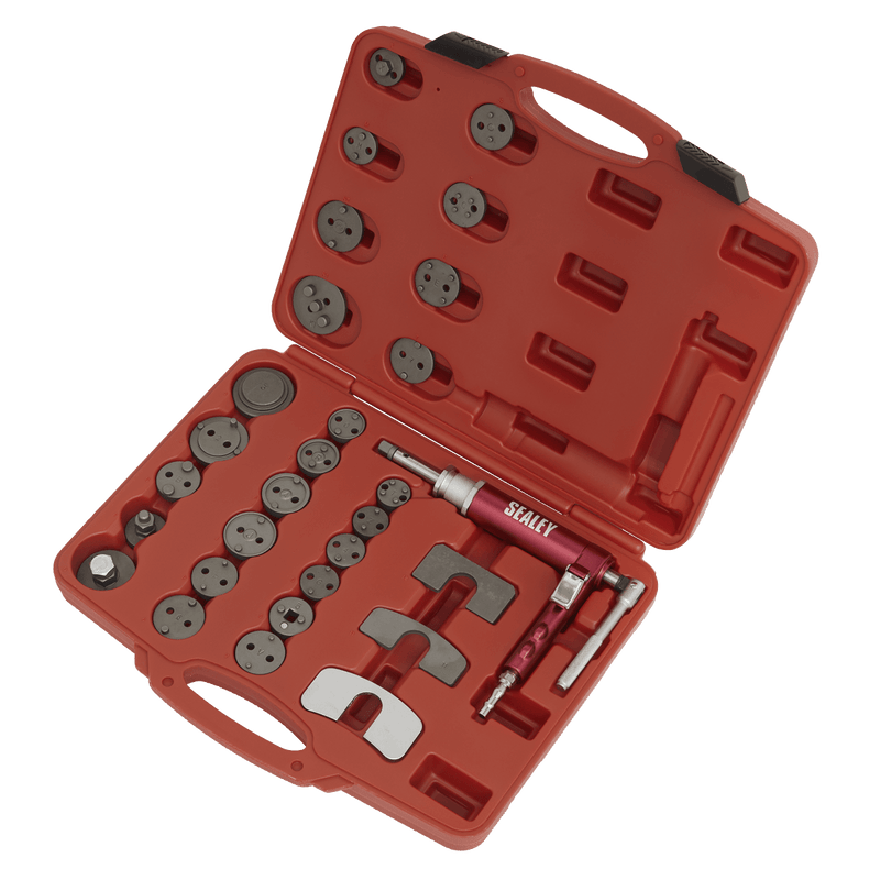 Sealey VS0286 Air Operated Brake Piston Wind-Back Tool Kit 29pc - VS0286 - Sealey Tools UK - Trade Counter Direct
