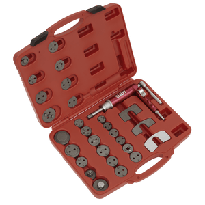 Sealey VS0286 Air Operated Brake Piston Wind-Back Tool Kit 29pc - VS0286 - Sealey Tools UK - Trade Counter Direct
