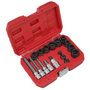 Sealey VS0465 Brake Caliper Socket Set 17pc - VS0465 - Sealey Tools UK - Trade Counter Direct