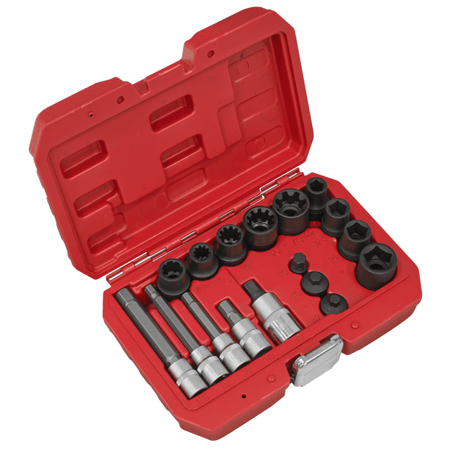 Sealey VS0465 Brake Caliper Socket Set 17pc - VS0465 - Sealey Tools UK - Trade Counter Direct