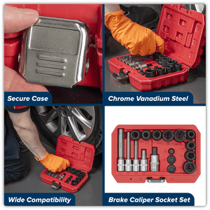 Sealey VS0465 Brake Caliper Socket Set 17pc - VS0465 - Sealey Tools UK - Trade Counter Direct