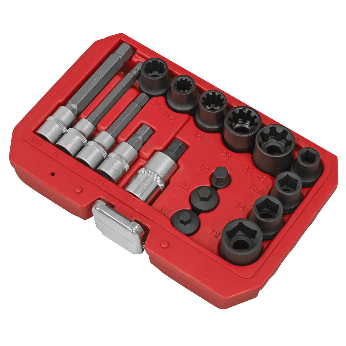 Sealey VS0465 Brake Caliper Socket Set 17pc - VS0465 - Sealey Tools UK - Trade Counter Direct
