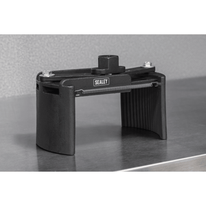 Sealey VS1040 Adjustable Oil Filter Wrench 1/2"Sq Drive 100-140mm Capacity - VS1040 - Sealey Tools UK - Trade Counter Direct
