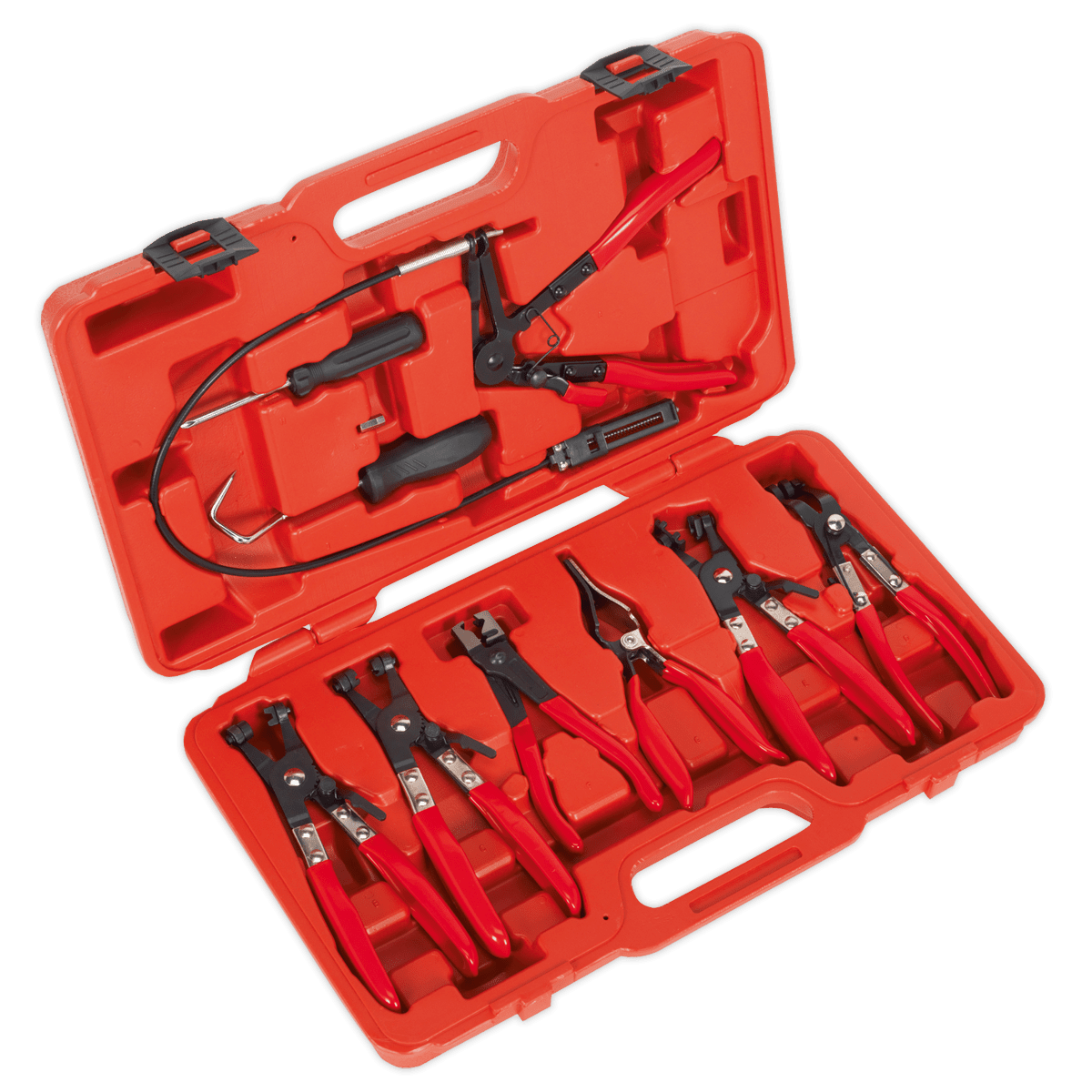 Sealey VS1662 9pc Hose Clip Removal Tool Set - VS1662 - Sealey Tools UK - Trade Counter Direct