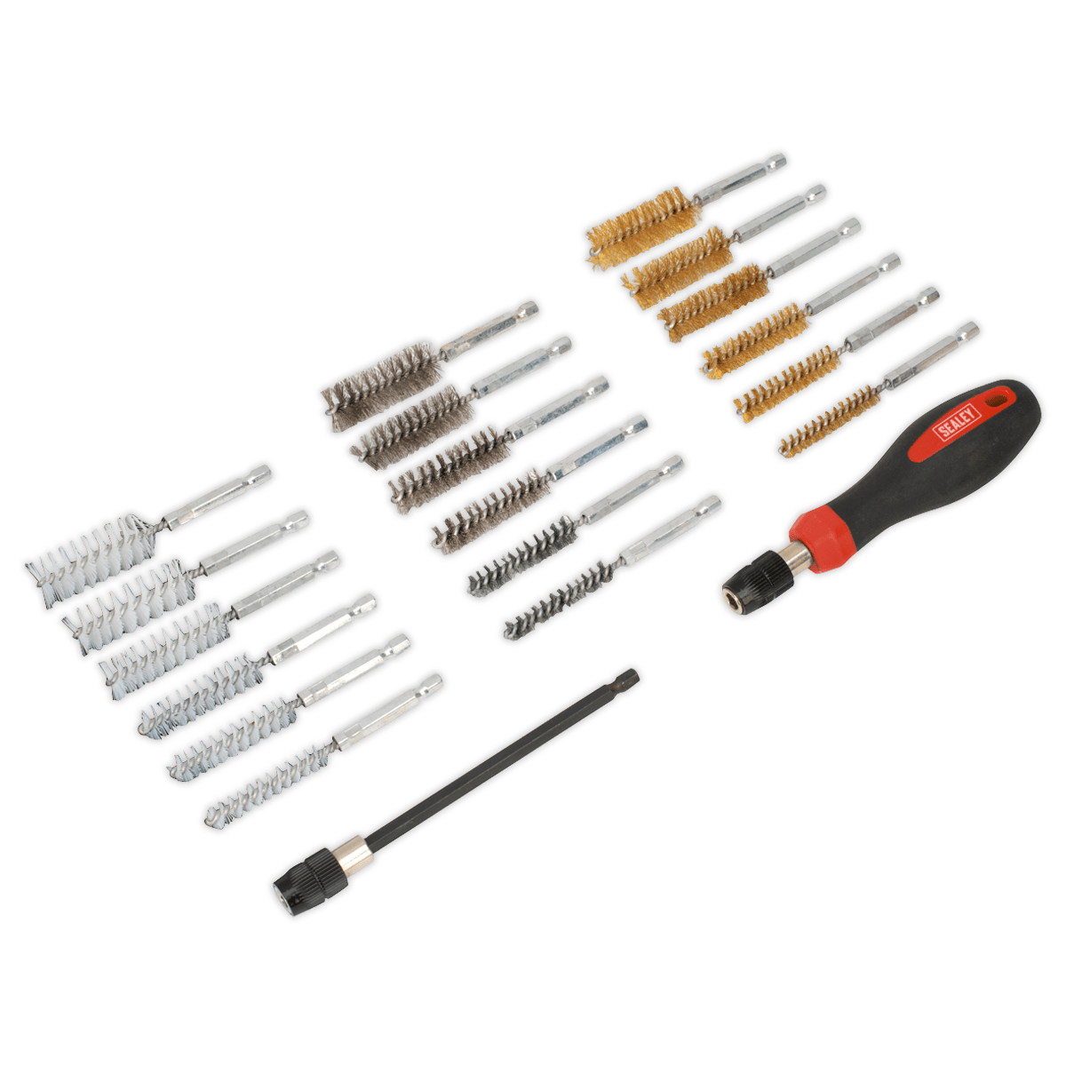 Sealey VS1800 Cleaning & Decarbonising Brush Set 20pc - VS1800 - Sealey Tools UK - Trade Counter Direct